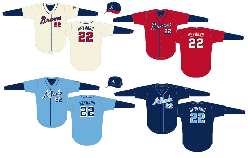 Chris Creamer  SportsLogos.Net on X: Atlanta @Braves 2017 Special Event  uniform collection #Braves #MLB Rest of league + details here:    / X